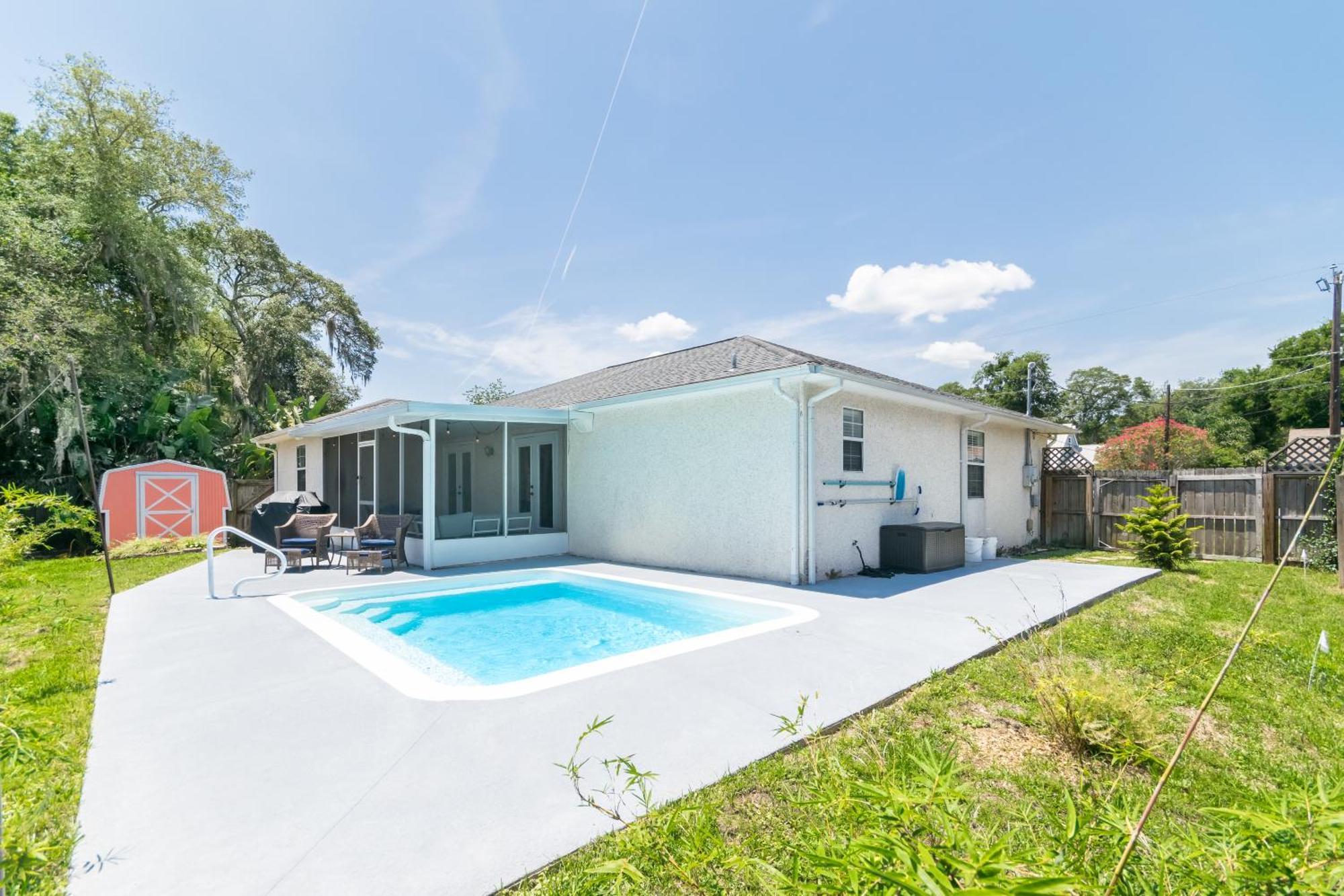 Вилла St Augustine Retreat - Pool, Bbq And Private Yard Сент-Огастин Экстерьер фото